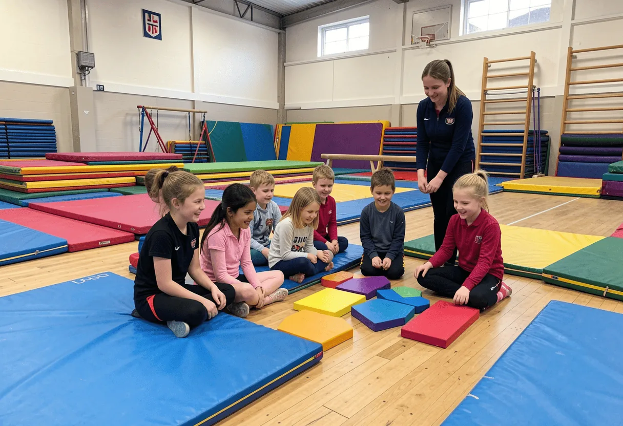 Sesion infantil de gimnasia